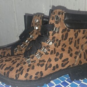 Jellypop Leopard Print Winter Boots